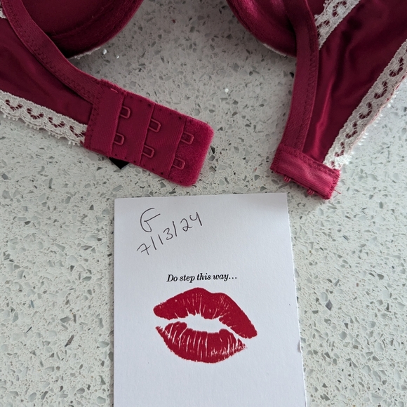 Rare Vintage Honey Birdette Mon Cherie Bra and bottoms set 32C/S - Picture 5 of 9